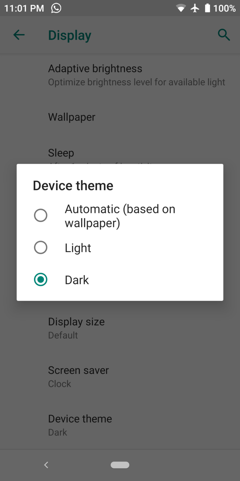 Activate Dark Mode in Your Android Phone.