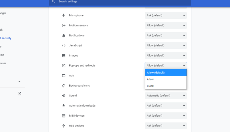 Popup Blocker Chrome