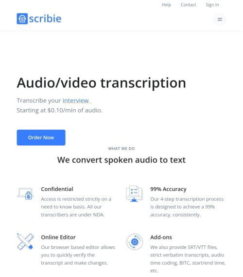 Scribie.com