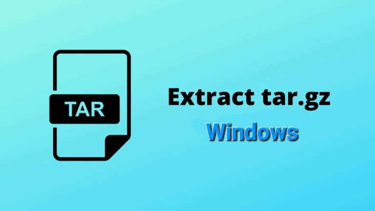 How to Unzip or Extract tar.gz Files on Windows