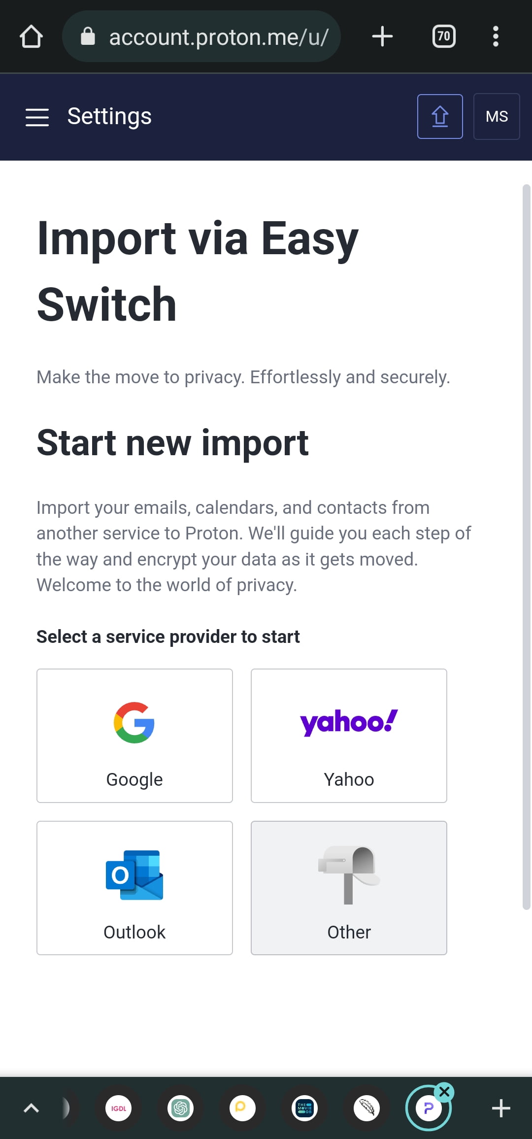 Migrating from Gmail to Protonmail: A Comprehensive Guide Import via Easy Switch