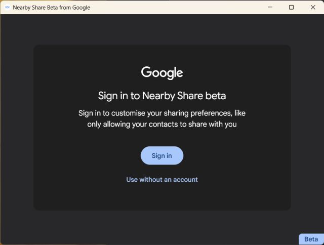 Nearby Share SigninShare Files Between Android and Windows Using Nearby Share