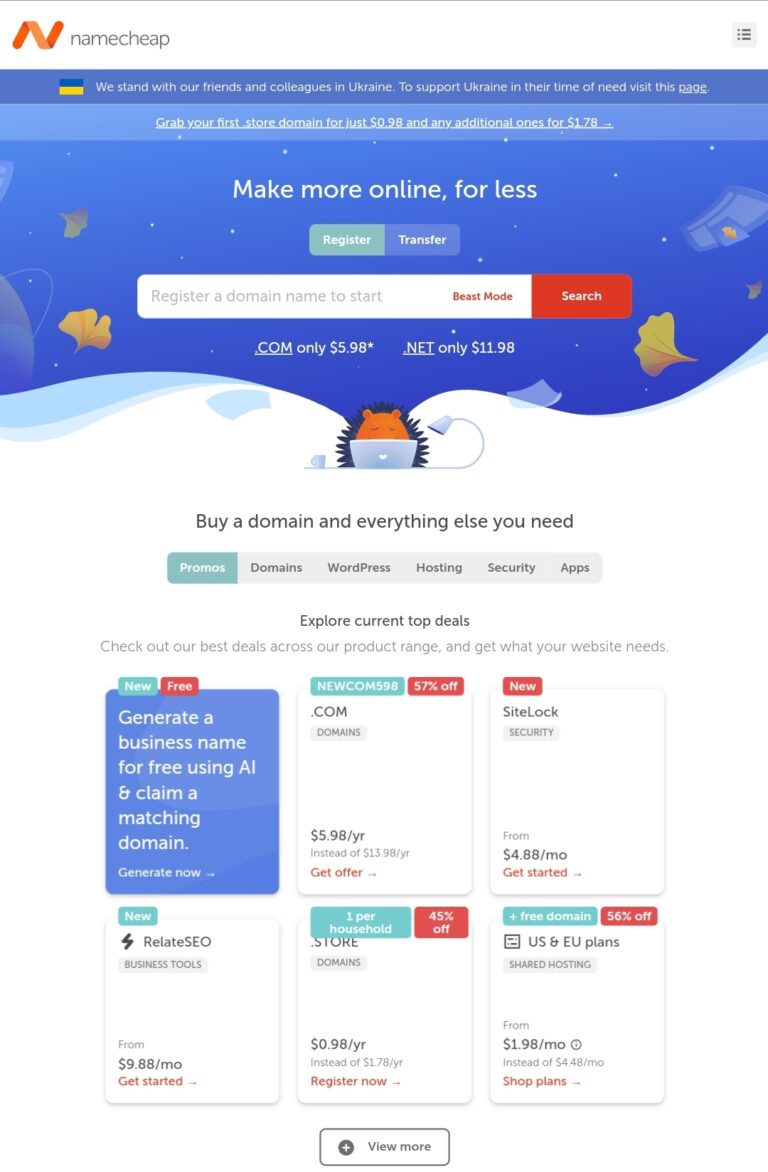 Namecheap Hosting Review