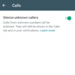 How To Enable the ‘Silence Unknown Caller’ Feature On WhatsApp