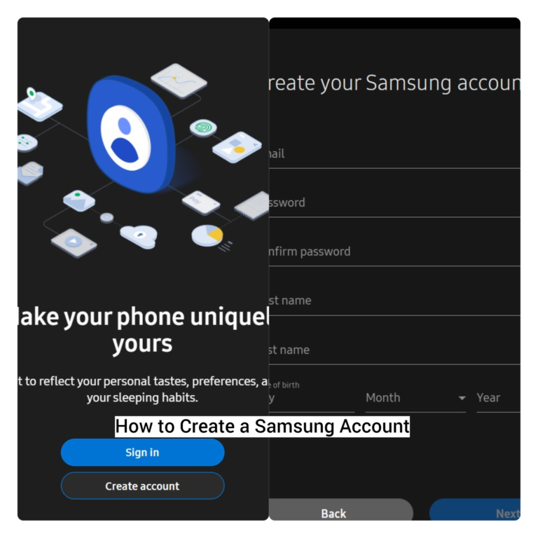 How to Create a Samsung Account