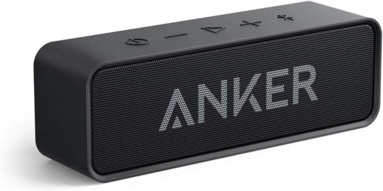 Anker Soundcore Bluetooth Speaker with IPX5 Waterproof, Stereo Sound, 24H Playtime, Portable Wireless Speaker for iPhone, Samsung