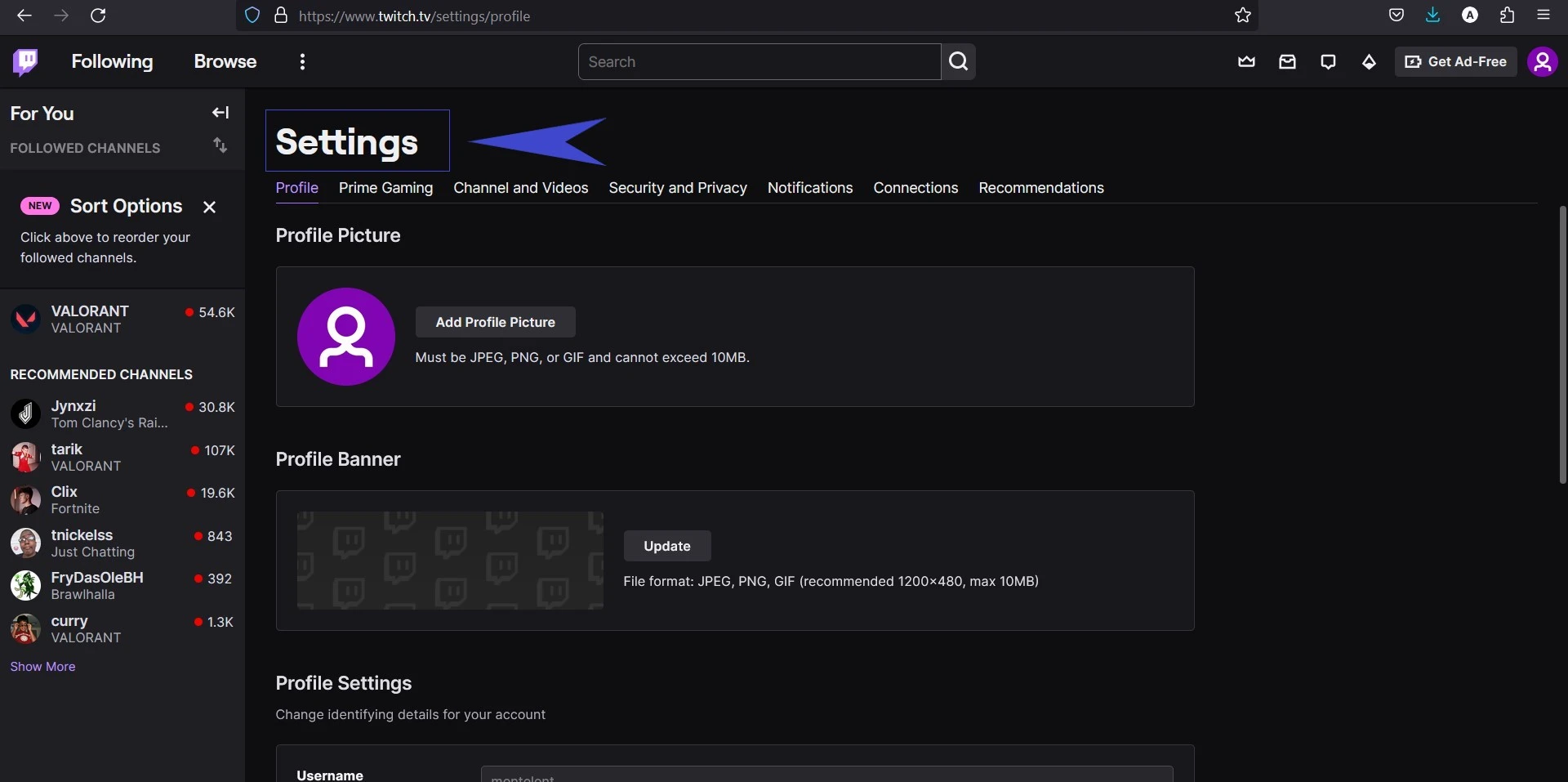 Change Your Twitch Email Address In 3 Easy Steps settings