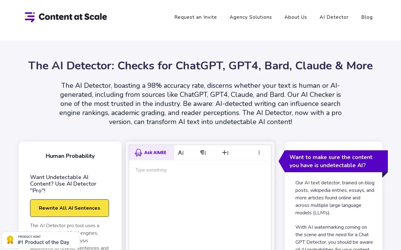 10 Best AI Content Detectors in 2023 Content at Scale AI Detector