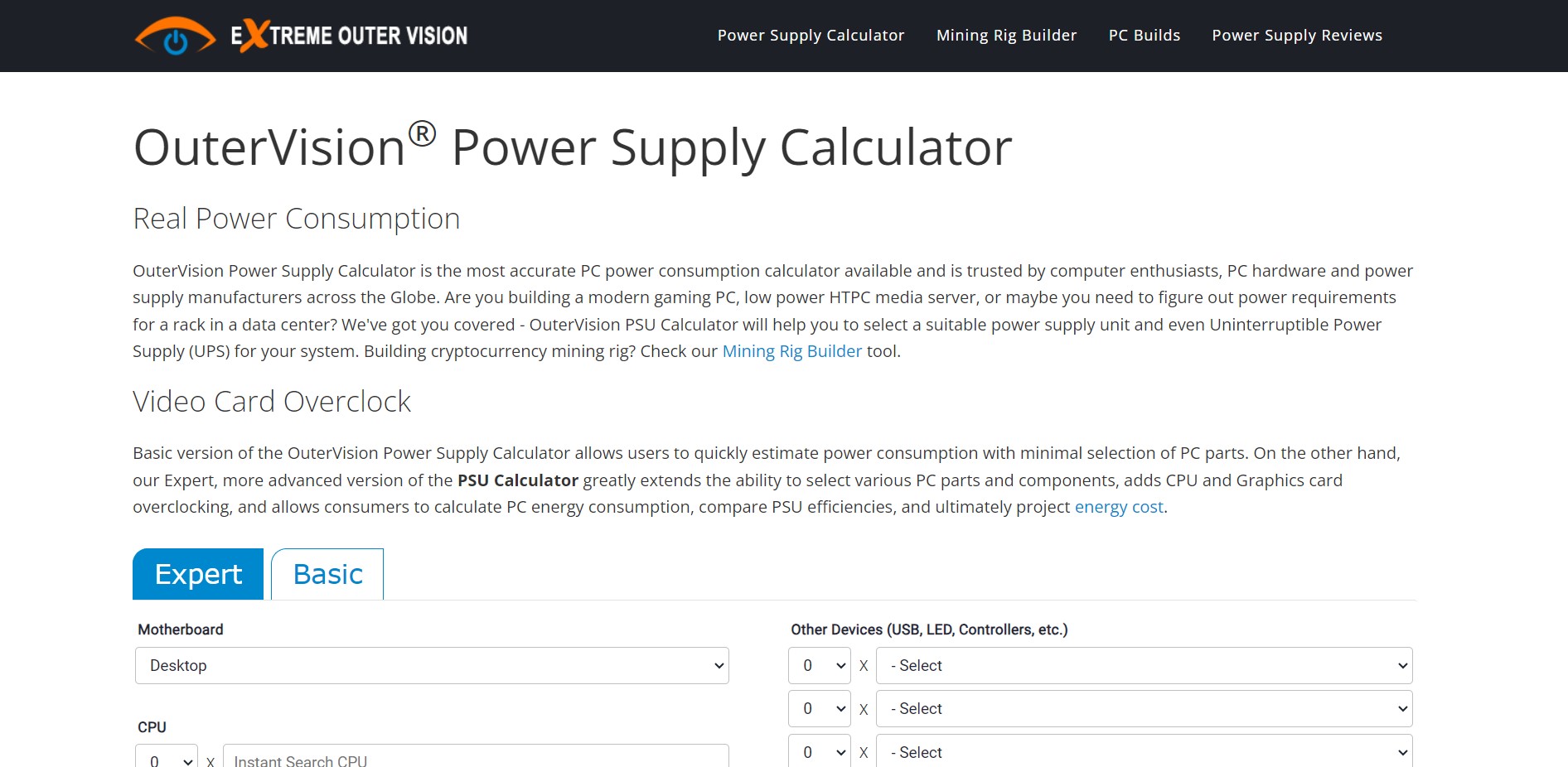 Best Bottleneck Calculators for PC (2023) OuterVision Power Supply Calculator