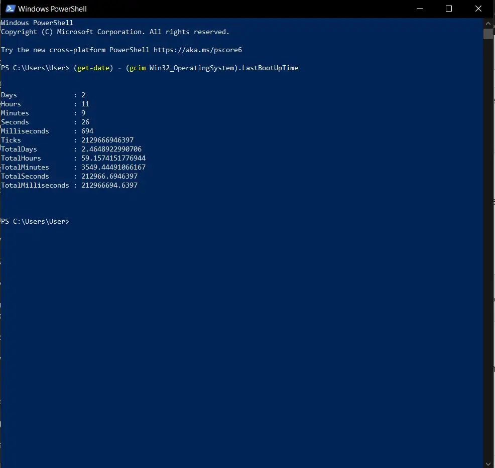 How to Check Your Computer Uptime on Windows 11 and 10 Powershell Uptime Windows 10