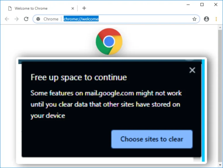How to Fix Google Chrome Free Up Space to Continue Error Message (3 Ways)