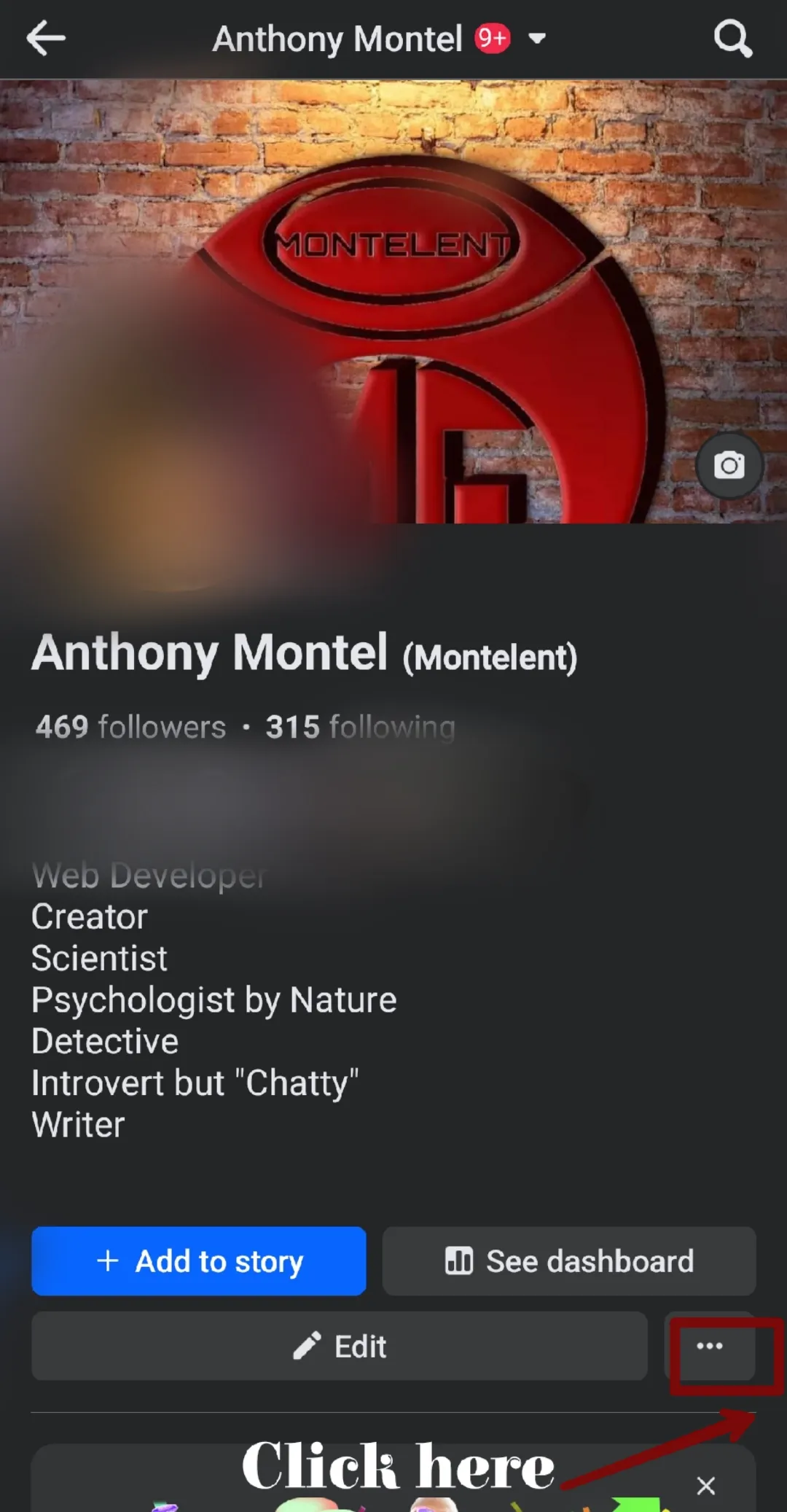 FB Profile page