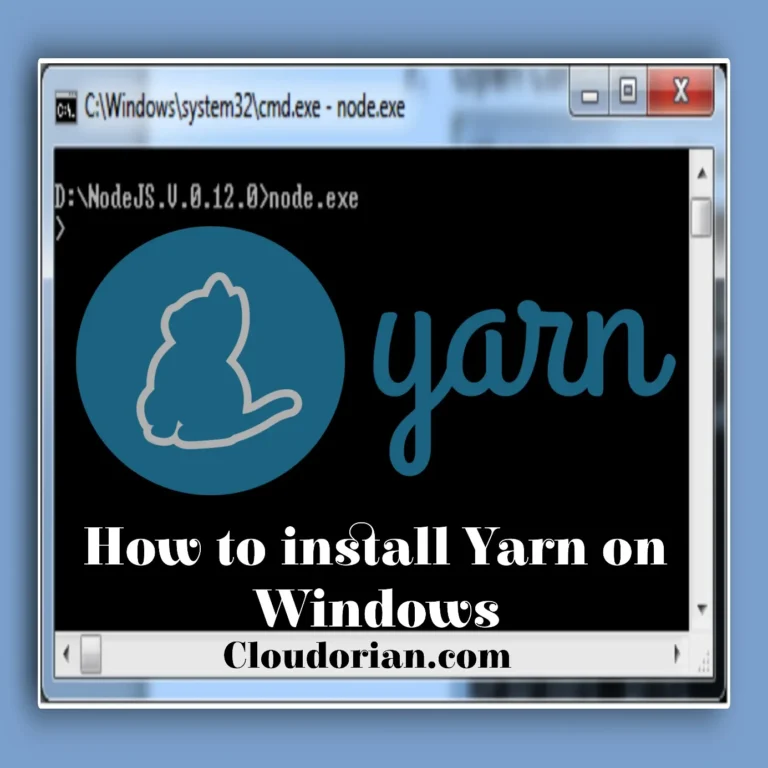How to install Yarn on Windows