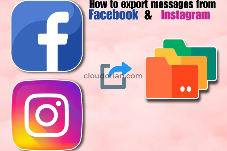 How to export messages from Facebook and Instagram