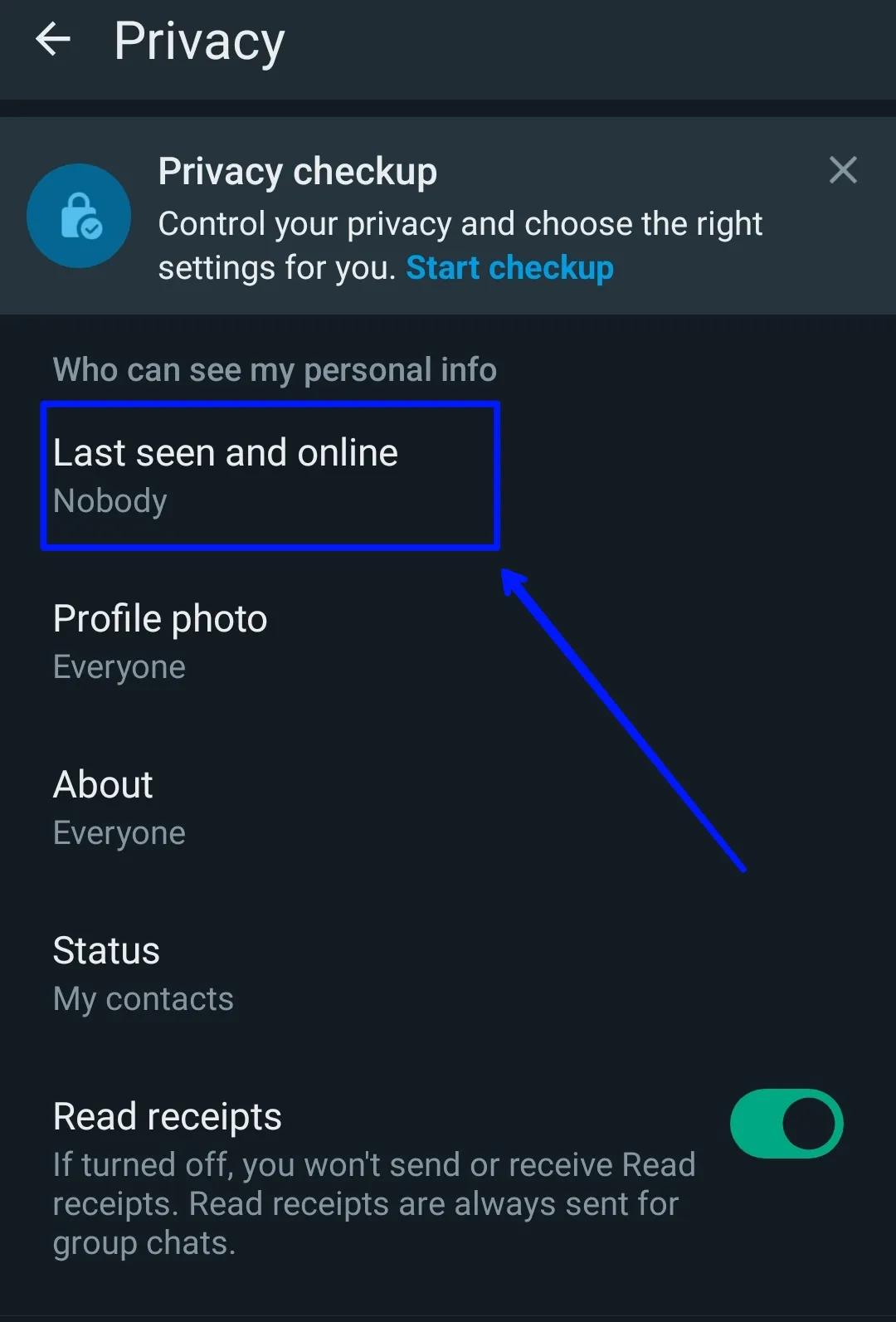 How to turn off WhatsApp last seen feature