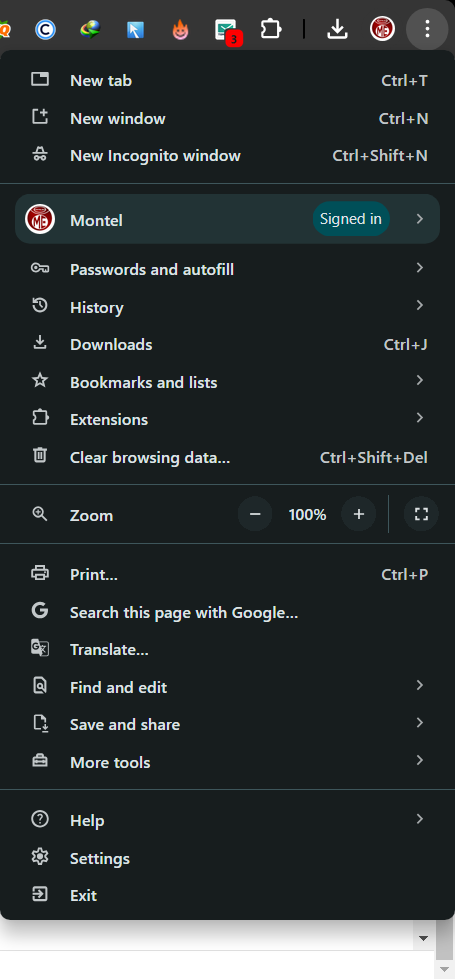 Select Three Eclipse Dot / How to Clear Browser History