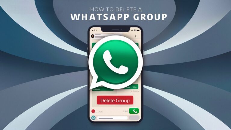 How to Delete a WhatsApp Group (Easy Step-by-Step Guide 2024)