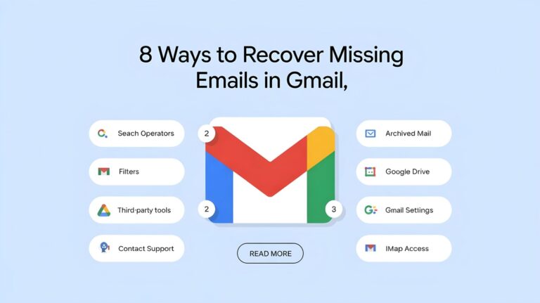 8 Ways to Recover Missing Emails in Gmail