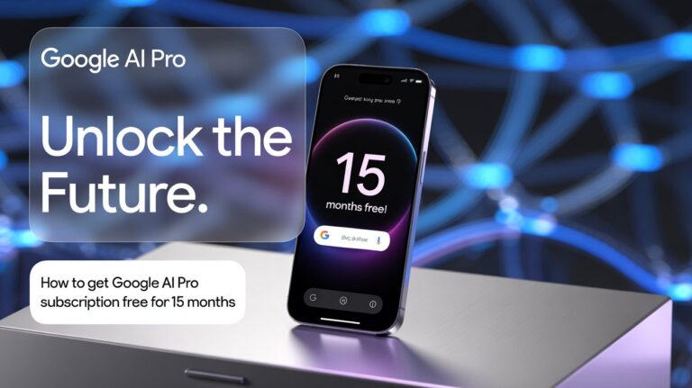 How to Get Google AI Pro Subscription Free for 15