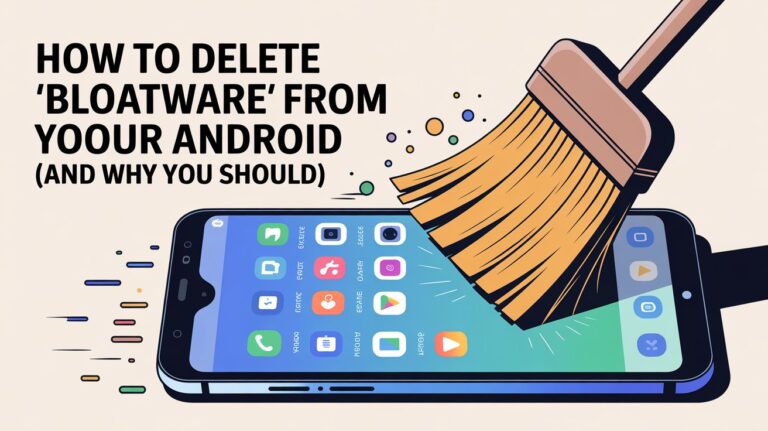 how to delete bloatware from your android and why