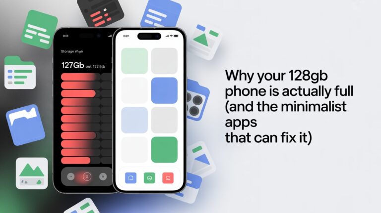Why Your 128GB Phone Is Actually Full (And the Minimalist Apps That Can Fix It)
