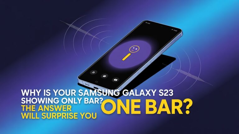 Why Is Your Samsung Galaxy S23 Showing Only One Bar? The Answer Will Surprise You