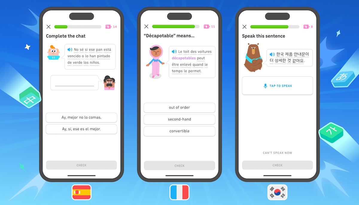 Duolingo free B2 language learning