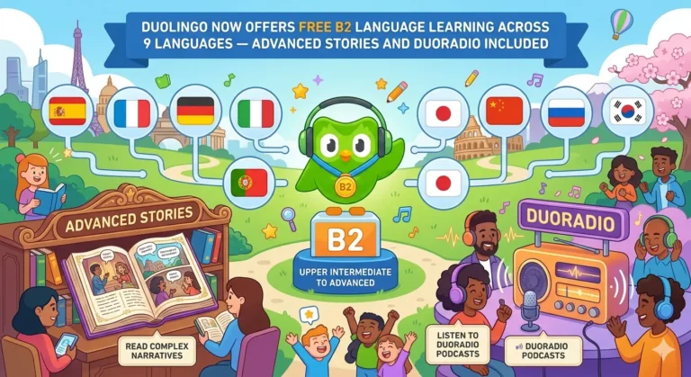 Duolingo free B2 language learning