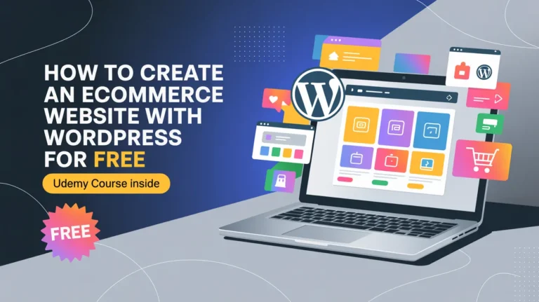 create an ecommerce website with WordPress free course