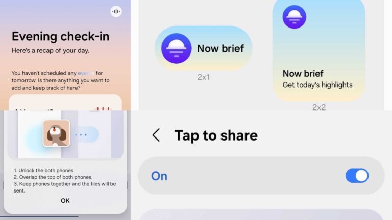 One UI 9 Tap to Share
