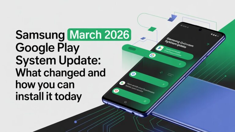 Samsung March 2026 Google Play system update