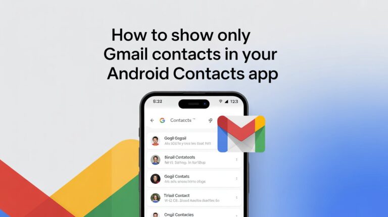 Show Only Gmail Contacts in Your Android Contacts