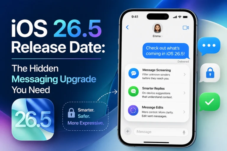 iOS 26.5 release date