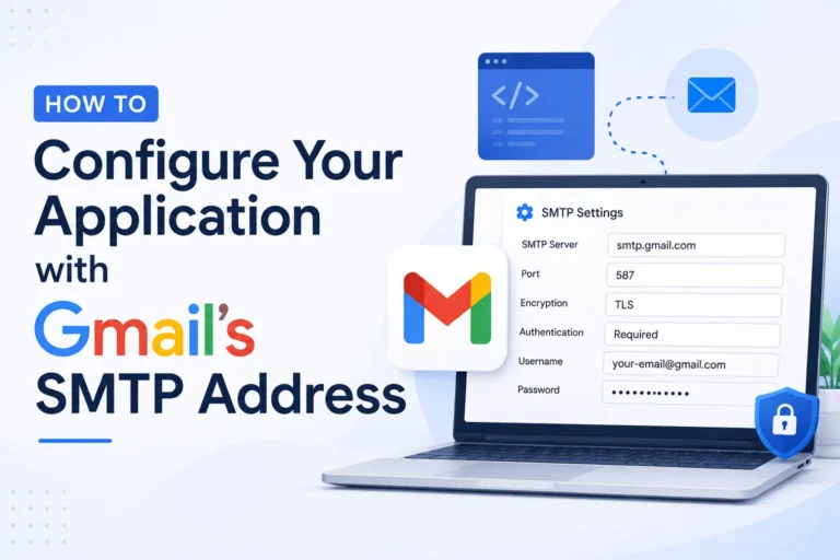How to Configure Your Application with Gmail’s SMTP Address (2026 Guide)