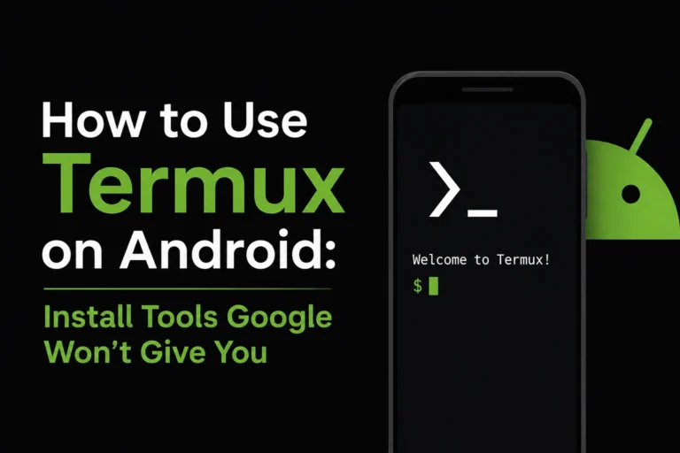 How to Use Termux on Android - Install Tools Google Won't Give You