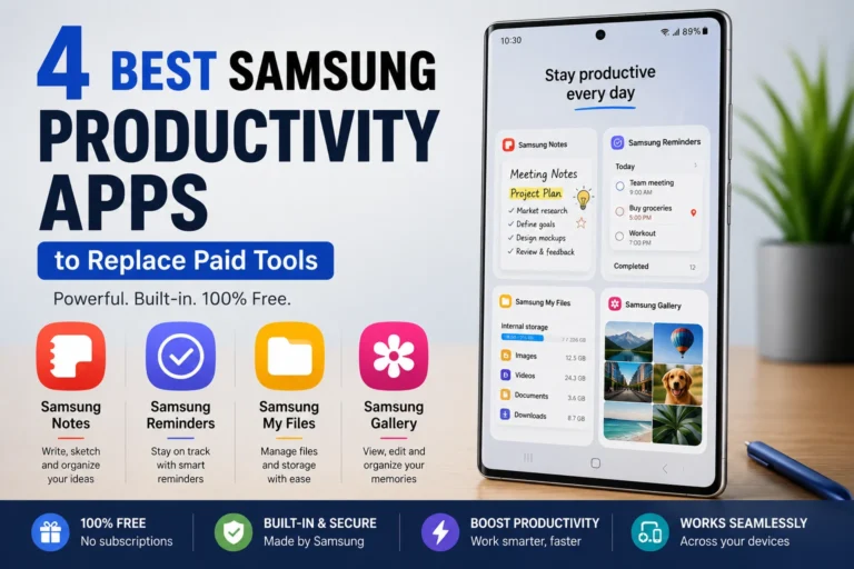 4 Best Samsung Productivity Apps to Replace Paid Tools