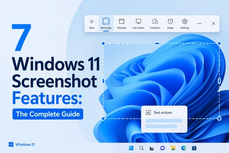 7 Windows 11 Screenshot Features: The Complete Guide 7 Windows 11 Screenshot Features: The Complete Guide
