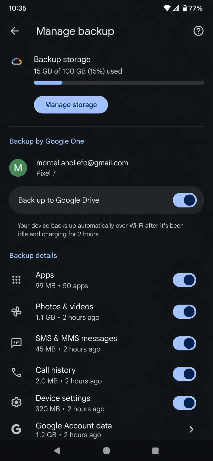 Back up Google Messages on a Pixel using SMS and MMS backup