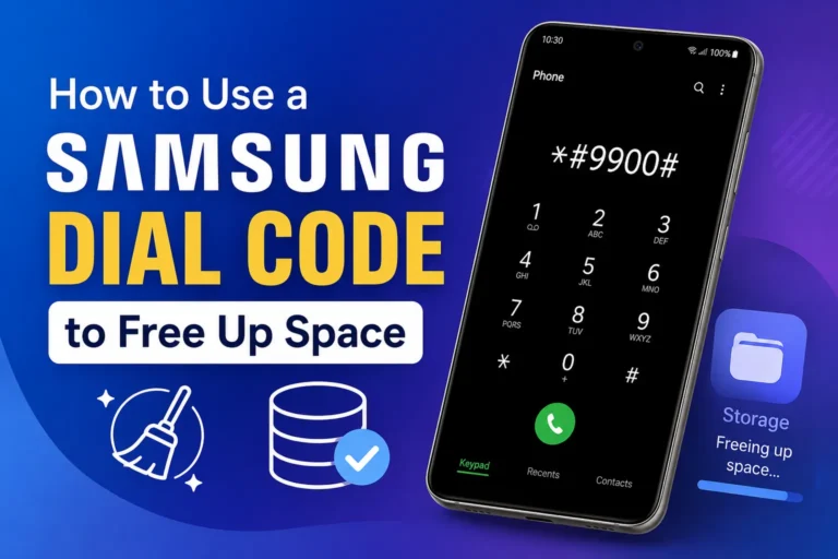 How to Use a Samsung Dial Code to Free Up Space