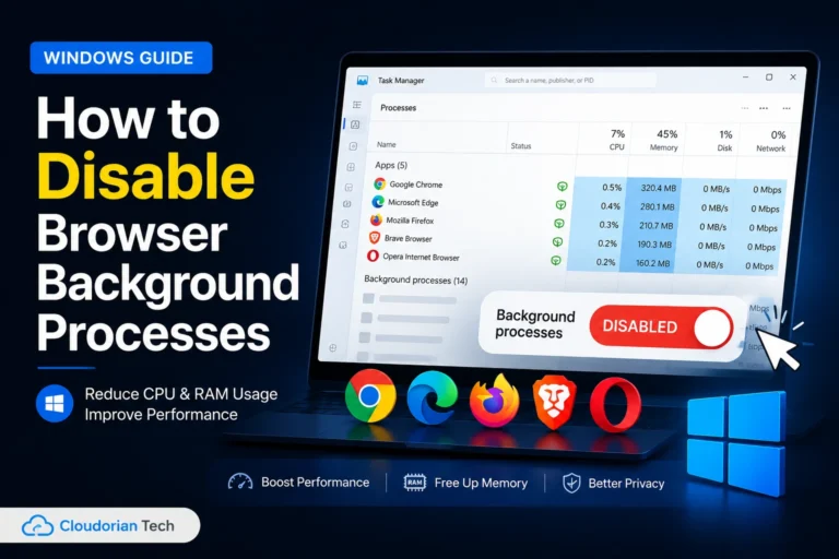 how to disable browser background processes (windows)