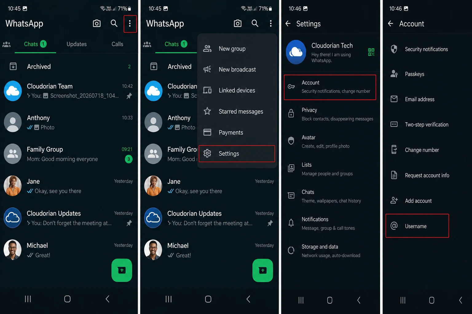 how to open whatsapp username key settings on samsung how to open whatsapp username key settings on samsung