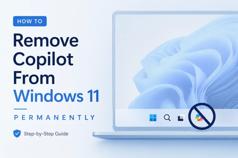How to Remove Copilot From Windows 11 Permanently