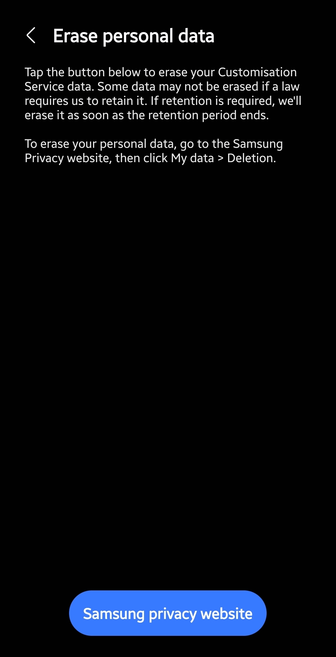Samsung Customisation Erase Personal Data - How to Disable Samsung Customization Service: Complete Guide