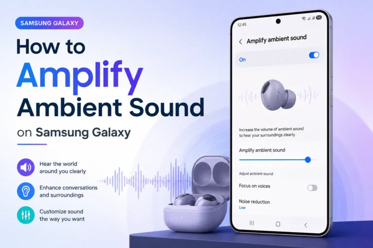 How to Amplify Ambient Sound on Samsung Galaxy